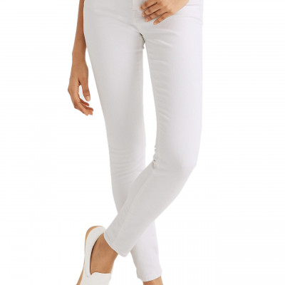 Womens Madewell Curvy High Waist Skinny Jeans,- White