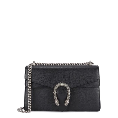Gucci Dionysus Small Black Leather Shoulder Bag