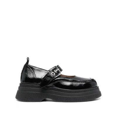 GANNI buckle-fasten chunky sole loafers