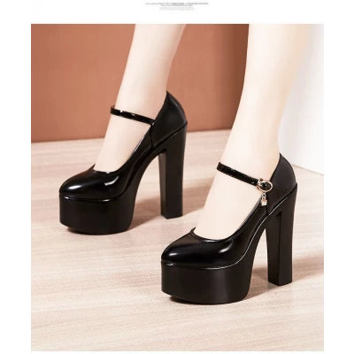 Hannah Platform High-Heel Mary Jane Pumps