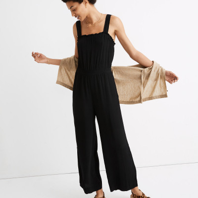 Smocked Tank Jumpsuit