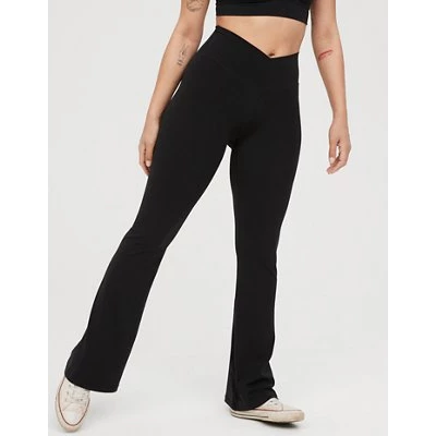 Real Me High Waisted Crossover Flare Legging