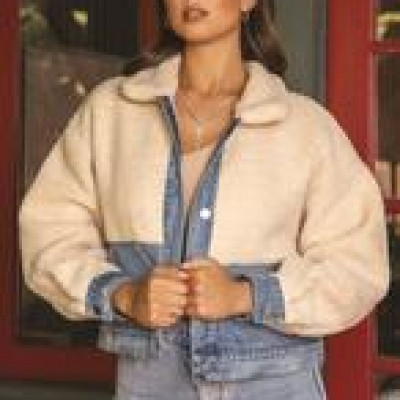 Aspen Teddy Jacket - Denim