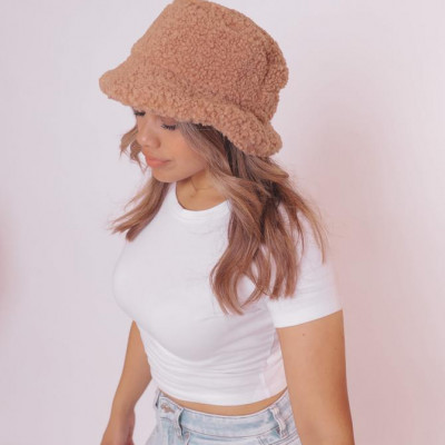 Teddy Bucket Hat Nude