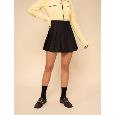 Go with the Flow Skater Skirt - Cider