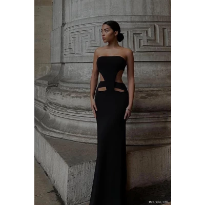 Marissa Strapless Maxi Dress With Waist Tie