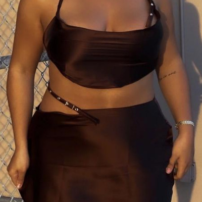HARLOW SKIRT // CHOCOLATE