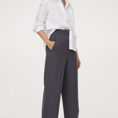 Cotton-blend Shirt - White - Ladies | H&M US