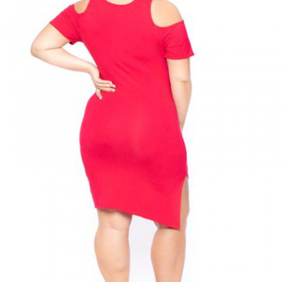 Plus Size Ashley Mini Dress - Red