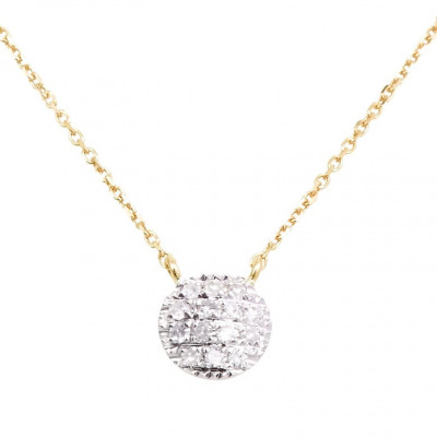 Lauren Joy' Diamond Disc Pendant Necklace