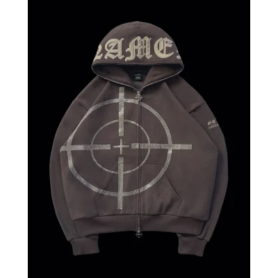 MISSION ZIP HOODIE TAUPE