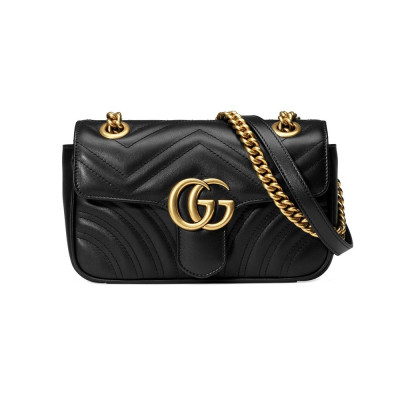 Gucci GG Marmont matelass mini bag - Black