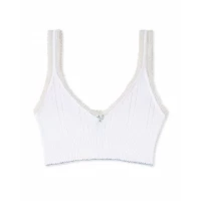 Petties Venice V-Neck Crop Frilly Tank