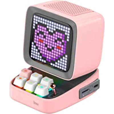 Amazon.com: Divoom Ditoo Retro Pixel Art Game Bluetooth Speaker with 16X16 LED App Controlled Front Screen (Pink) : Electronics
