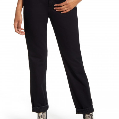 Womens Ag The Phoebe High Waist Ankle Straight Leg Jeans