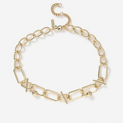 *Bal Bar Chain Collar Necklace - Gold