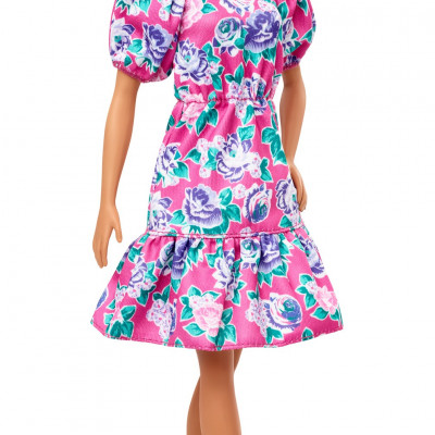 Fashionistas Doll #150 with No-Hair Look & Floral Dress