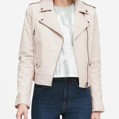 Classic Leather Moto Jacket