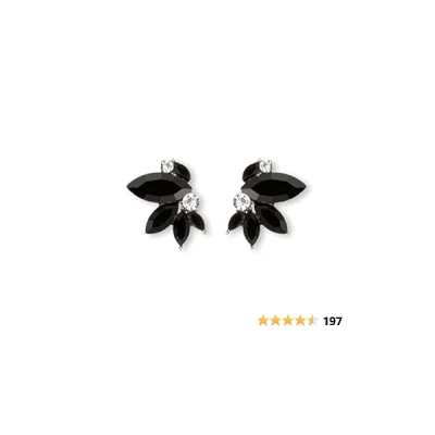 Faux Crystal Stud Earrings