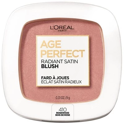 L'Oreal Paris Age Perfect Radiant Satin Blush Rosewood - 0.31oz