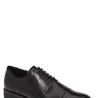 Mens Ecco Biarritz Cap Toe Derby, Size 6-6.5US / 40EU - Black