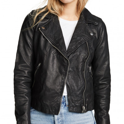 Madewell Washed Leather Motorcycle Jacket
