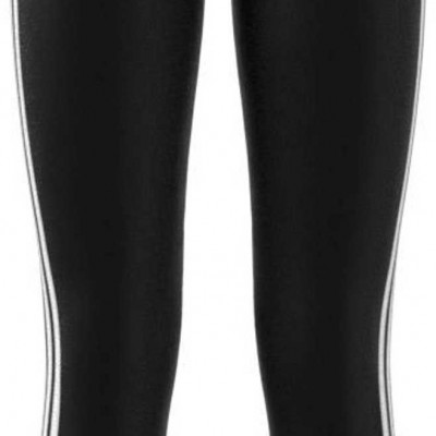 adidas Originals Girls 3-Stripe Leggings, Girls, Size: Large, Black