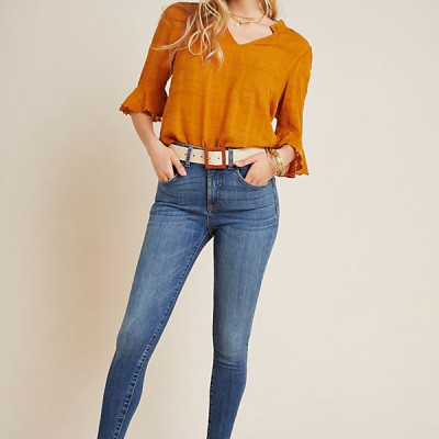 Pilcro High-Rise Denim Leggings