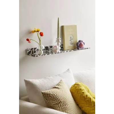 Cow Print Large Floating Wall Shelf