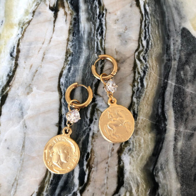 Trevi Coin Earrings