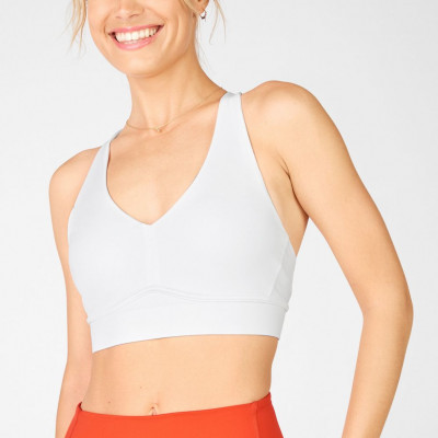 Fabletics All Day Every Day Adjustable Bra Womens white