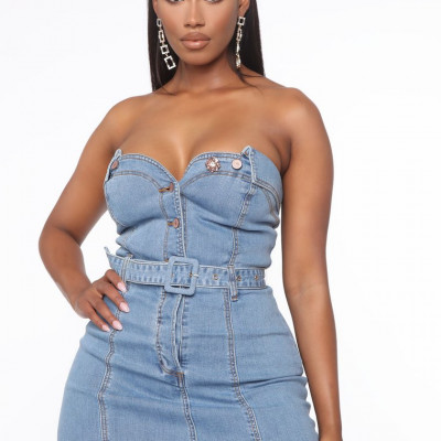 Denim Dreams Dress - Medium Wash