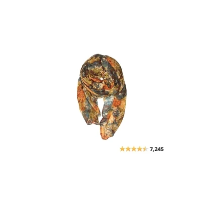 YOUR SMILE Ladies/Women's Lightweight Floral Print/Solid Color mixture Shawl Scarf For Spring Summer season