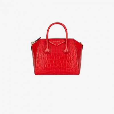 Small Antigona Bag In Crocodile Effect Leather