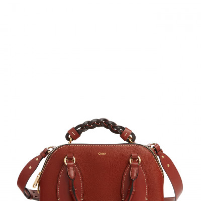 Chloe Medium Daria Leather Day Bag - Brown