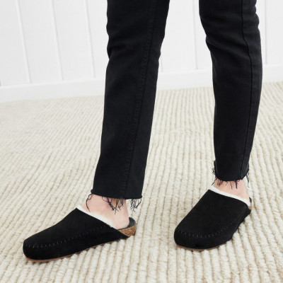 Shearling-Lined Moc Clog
