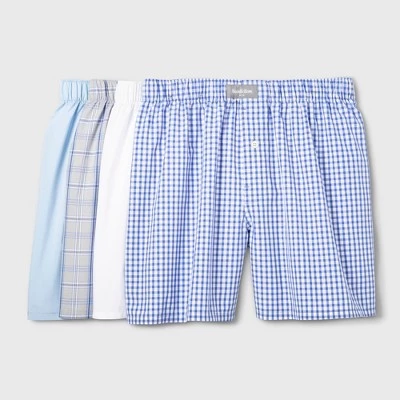 Woven Boxer Shorts 4pk