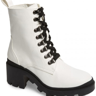 Taylor Block Heel Combat Boot