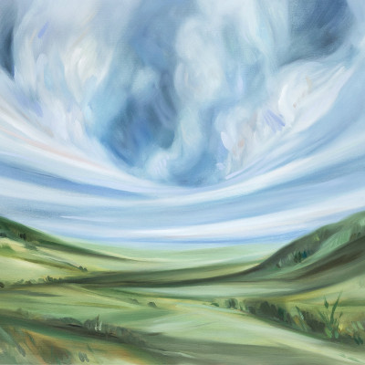 "Beyond The Loch" A Horizontal Canvas Print