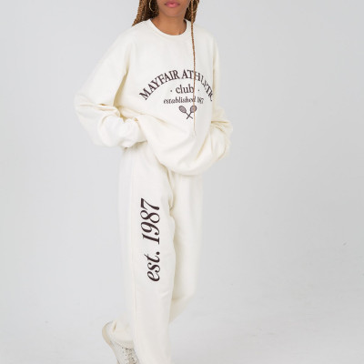 Mayfair Athletics Cream Sweatpants