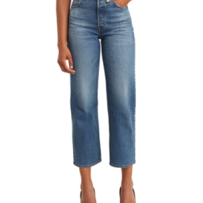 Levis Womens Ribcage Straight Ankle Jeans