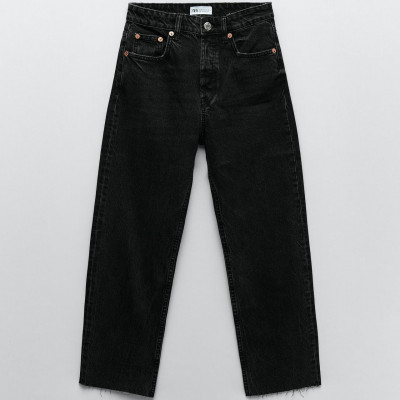 Hi-Rise Straight Leg Jeans