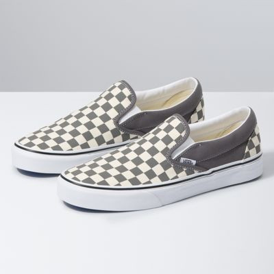 Vans Checkerboard Slip-On (Pewter/True White)