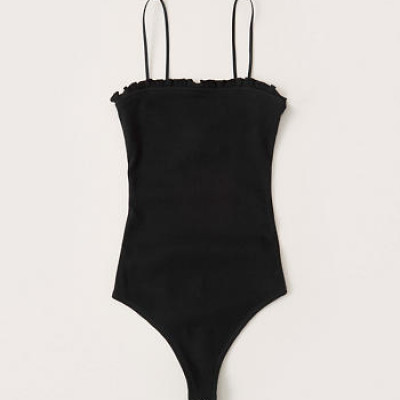 Women's Ruffle Trim Bodysuit | Women's Tops | Abercrombie.com