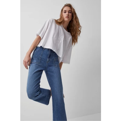ROBYNE RECYCLED KICK FLARE JEANS
