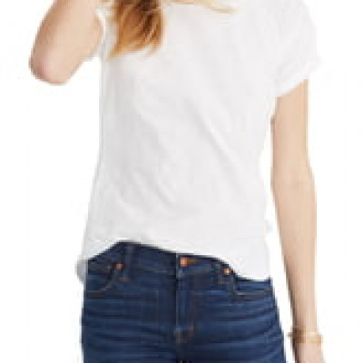 Womens Madewell Whisper Cotton Crewneck Tee