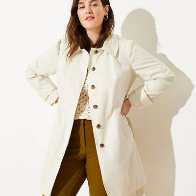 Loft Plus Modern Trench Coat
