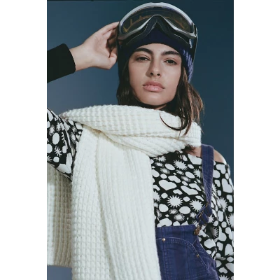 Chunky Textured Scarf By Anthropologie in White