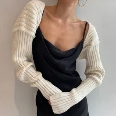 Bababy Rib Knit Shrug | YesStyle