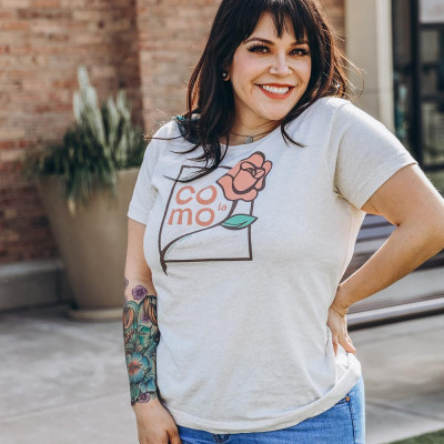 Como La Womens Fitted T-Shirt